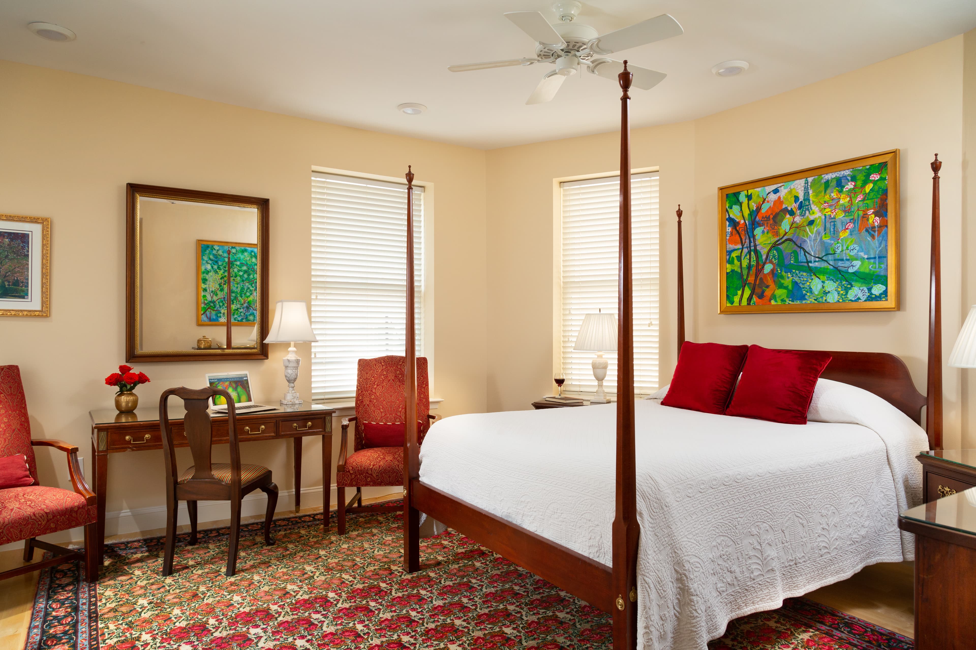 view of the main bedroom