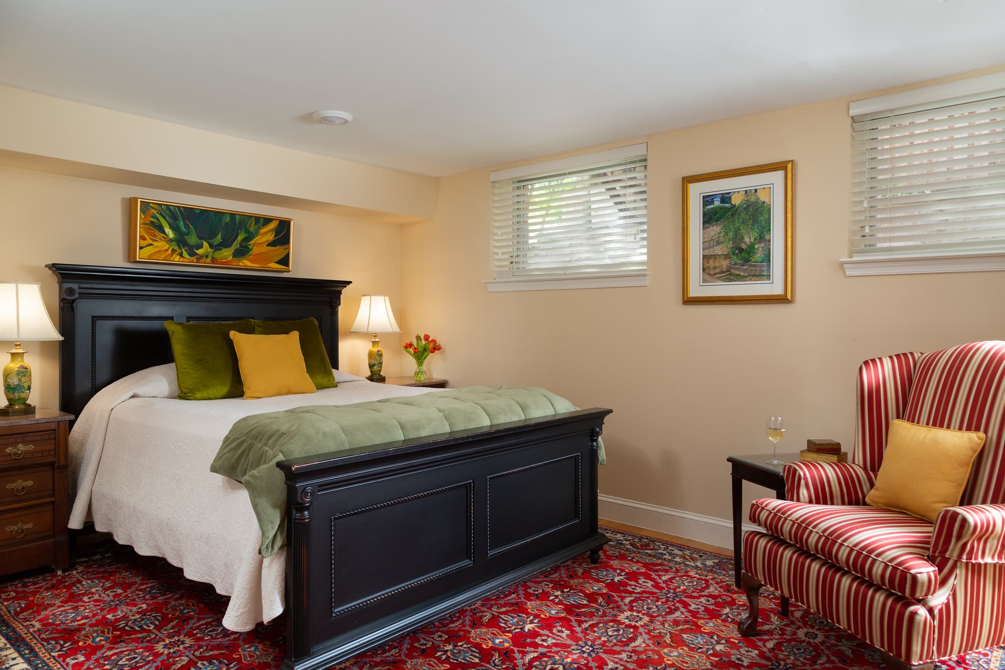 view of the main bedroom