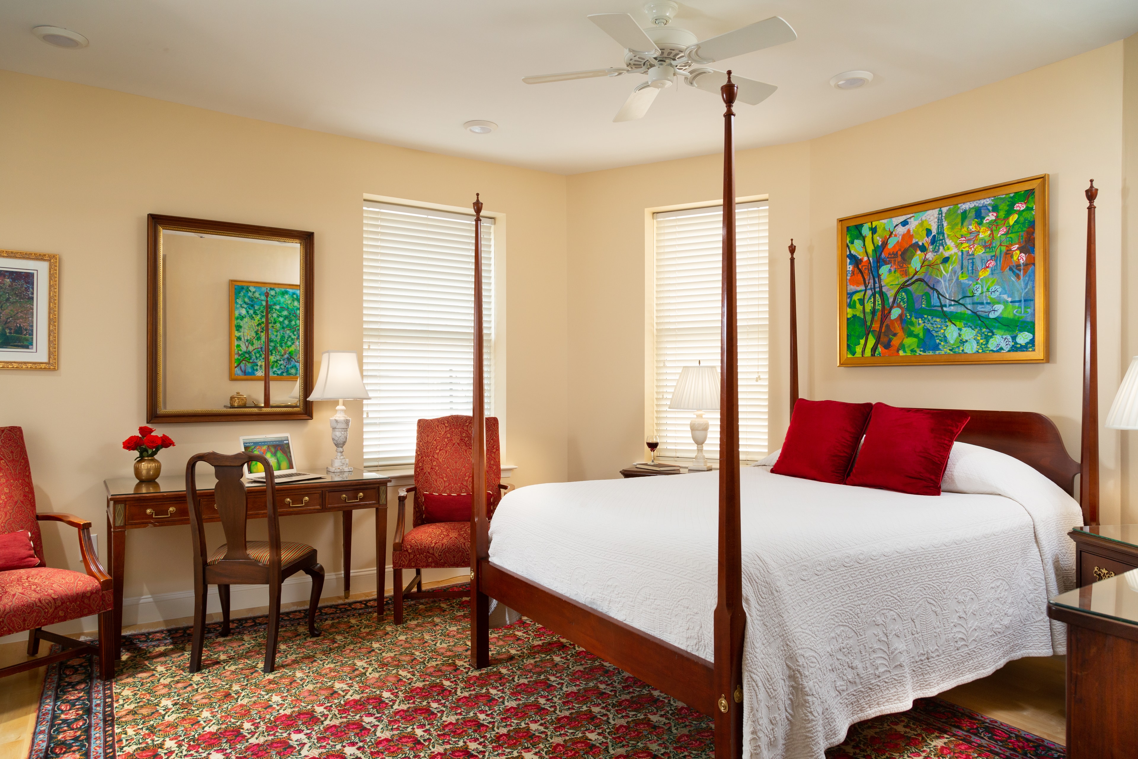view of the main bedroom