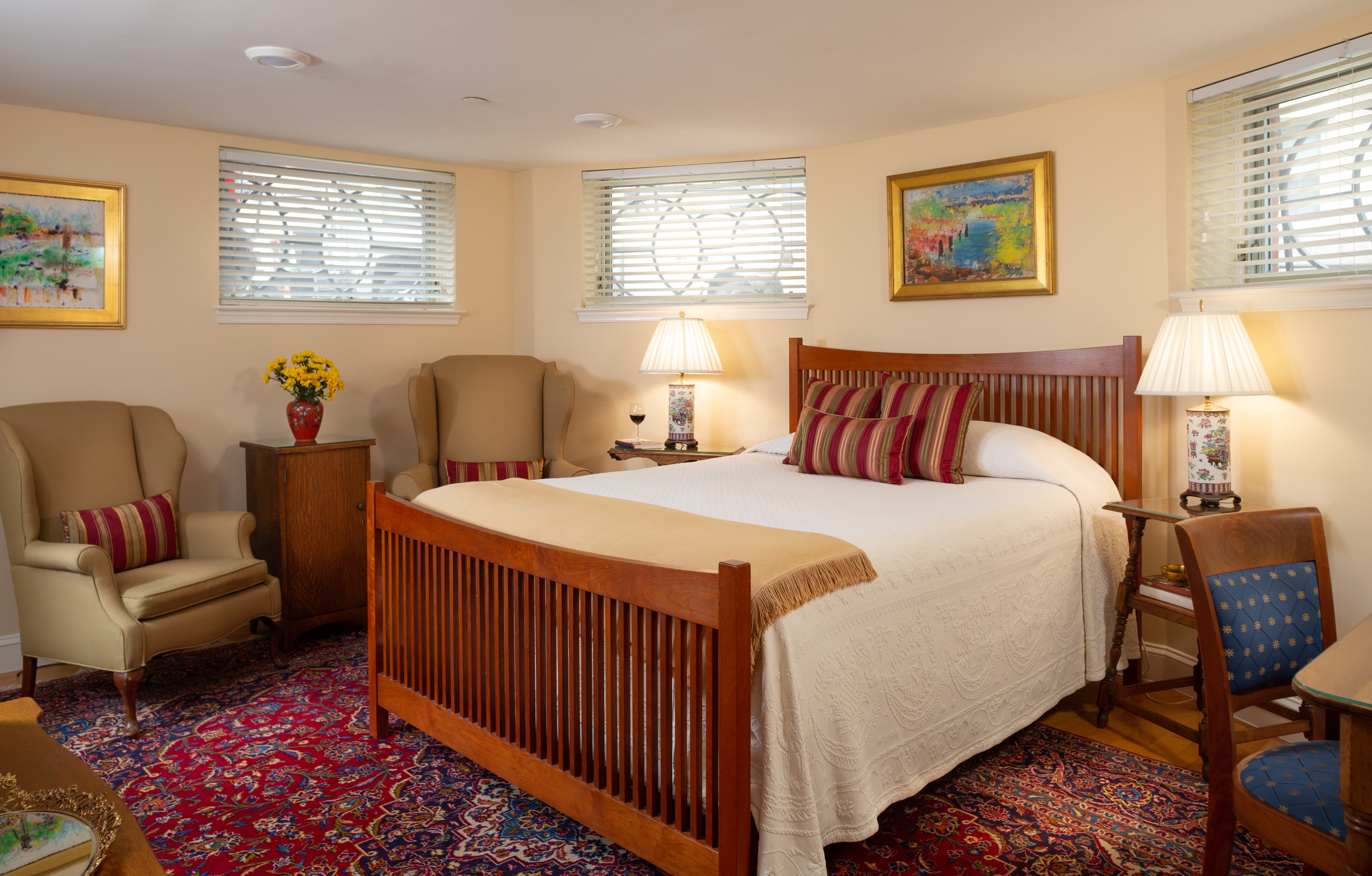 view of the main bedroom